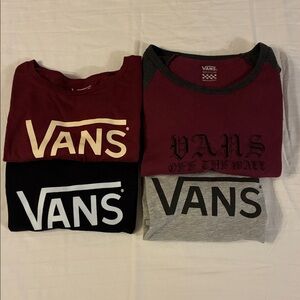 VANS Women’s T-Shirts 3 Large/1 Medium